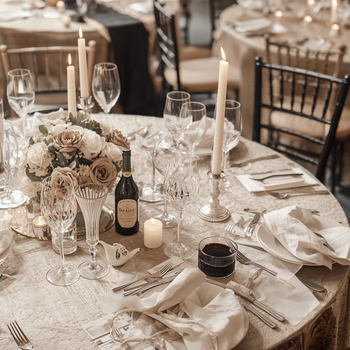 Pearl White & Champagne Accents